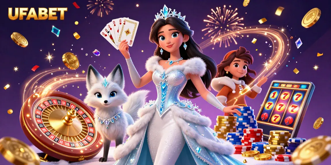 Experience thrilling gameplay at UFABET with vibrant casino elements and captivating characters.