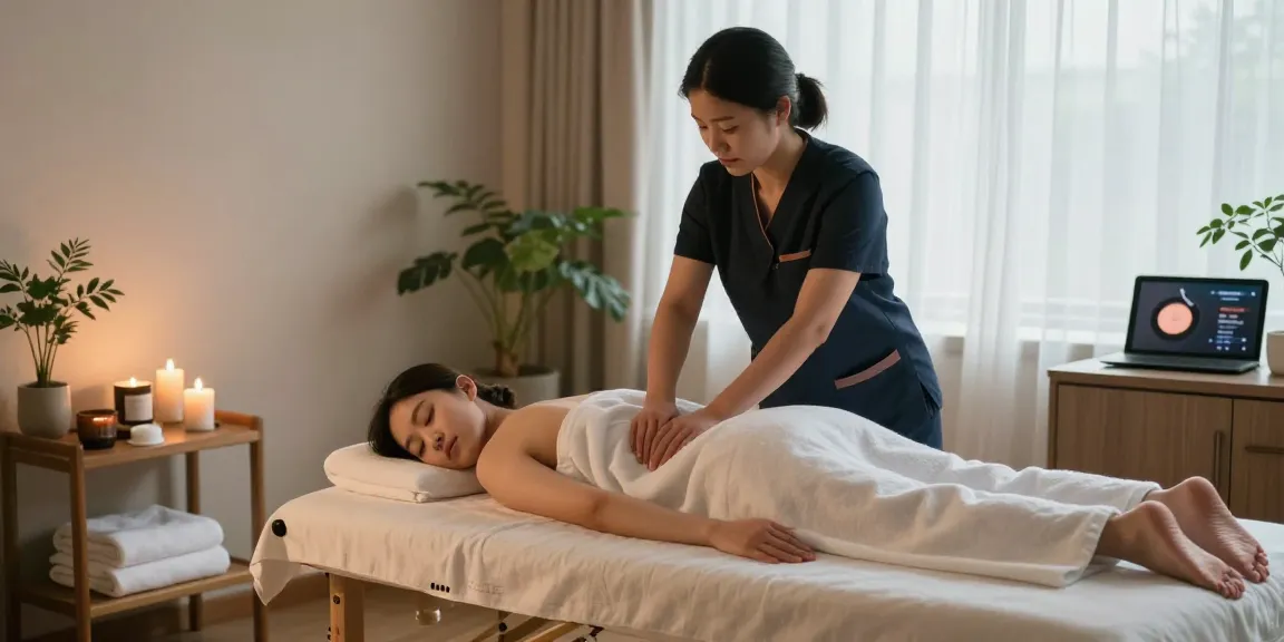 Soothe away your stress with serene 광명출장안마 in a tranquil home massage setting.