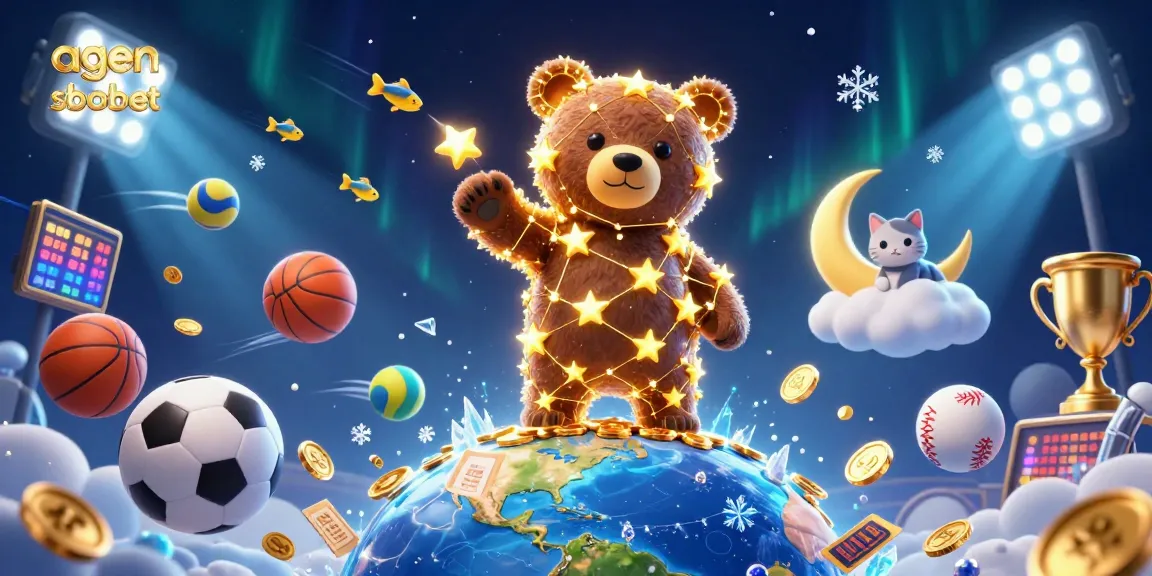 Engage in thrilling sports betting adventures with agen sbobet through dynamic 3D illustration showcasing vibrant characters and game elements.