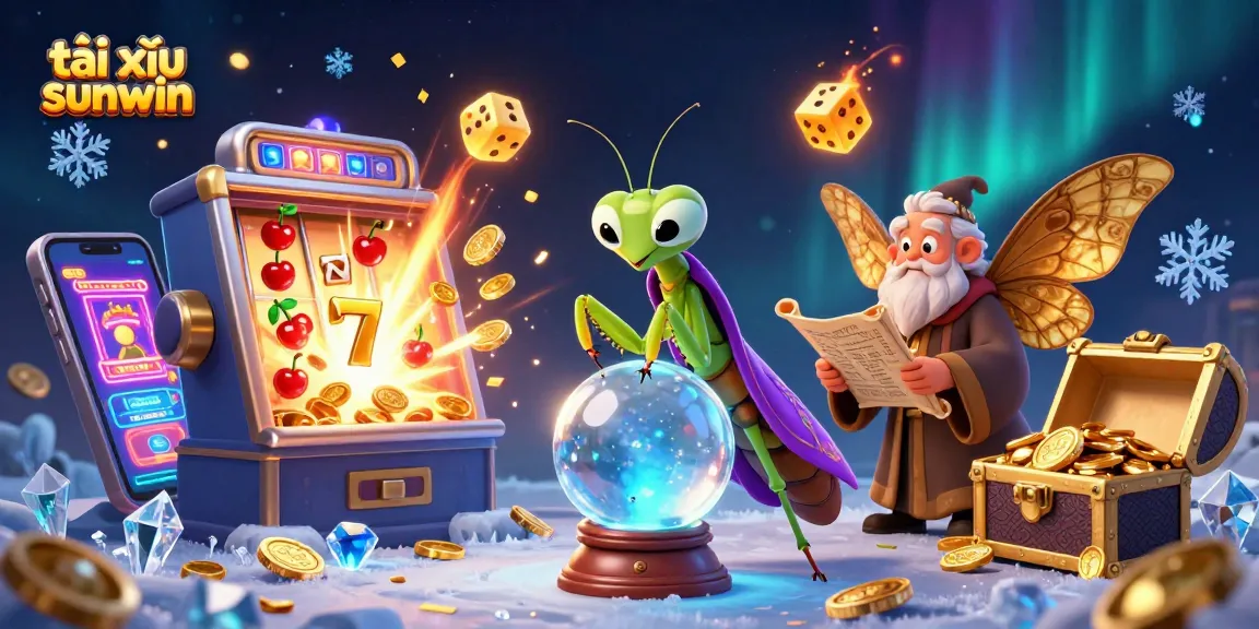 Engage in exciting tài xỉu sunwin gameplay with vibrant symbols, fortune tellers, and a dynamic casino atmosphere.