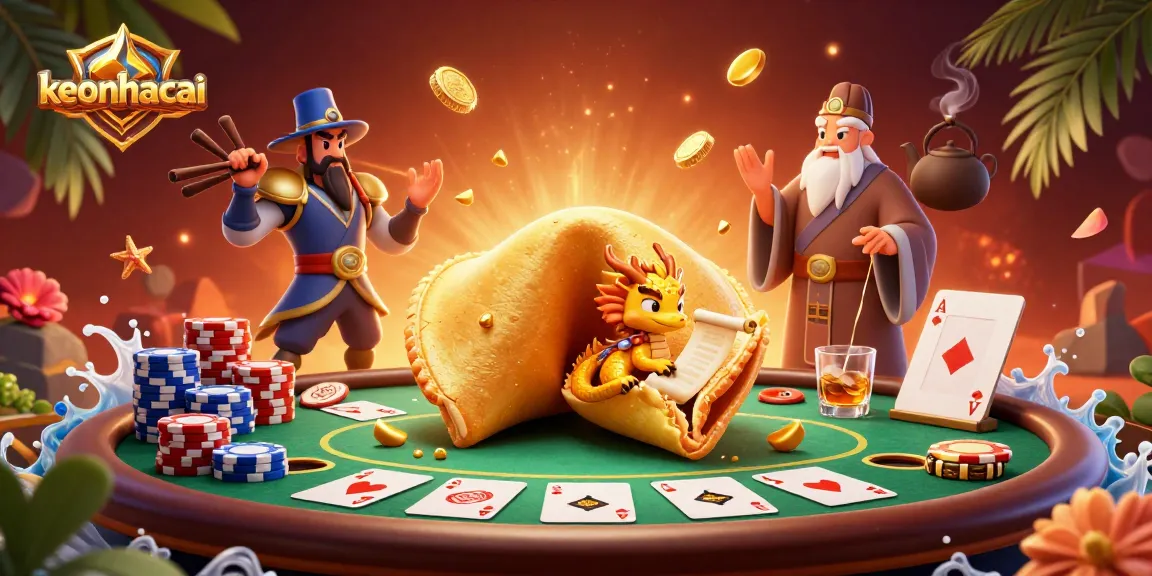 Engage with keonhacai strategies in a vibrant poker scene featuring dynamic characters and rich casino elements.