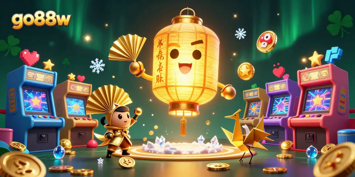 Experience vibrant gameplay excitement with go88w's dynamic casino scene showcasing 3D characters and engaging elements.
