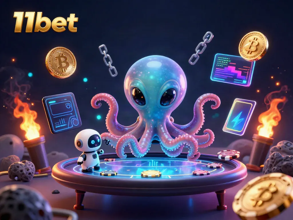 Engage with 11bet’s dynamic alien-themed casino experience, featuring holographic poker elements.